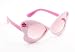 Zoom Kidz Shades Girls Butterfly-Shaped Plastic Sunglasses with Flowers, Pink Frame/Pink Lens
