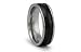 Black PVD Titanium Ring High Polish 7mm