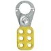 Horizon 5512 Steel Standard Lock Out-Tag Out Hasp, Zinc Plated, 4-1/2" Length x 1-7/8" Width x 3/8" Height, Yellow (Pack of 12)