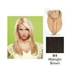 hairdo from Jessica Simpson and Ken Paves 22" Vibralite Synthetic Clip-In Extension, Straight, Midnight Brown