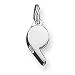 Sterling Silver Small Polished Whistle Charm Pendant