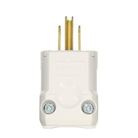 Leviton 8256-VJ 15-Amp, 125-Volt, Plug, Straight Blade, Hospital Grade, Grounding, White: Home Improvement