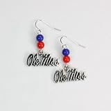 Mississippi Rebels Wire Logo Earrings