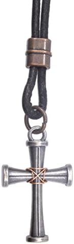 Kerusso Faith Gear Bound Cross Christian Necklace on 22" Cord