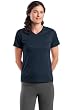 Ladies Crossover V-Neck Tee Shirt