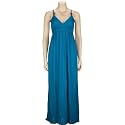 FULL TILT Wood Bead Maxi Dress - Blue