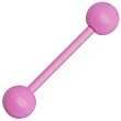 Pink Barbell Tongue Ring
