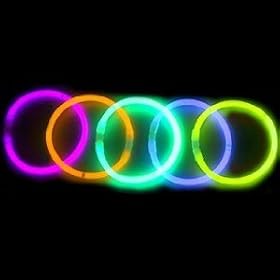  100 8 inch Premium Lumistick Glow Stick Bracelets Assorted