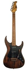 AXL Badwater SRO Electric Guitar, Distressed Red