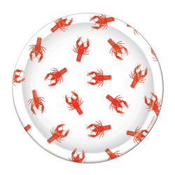 Crawfish Plates Party Accessory (1 count) (8/Pkg)