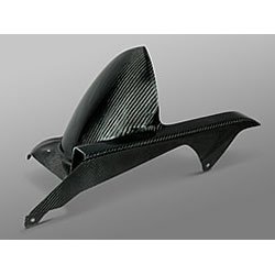 【クリックで詳細表示】マジカルレーシング：綾織りカーボン製 チェーンガード付 リアフェンダー