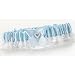 Blue Heart and Rhinestone Toss Garter