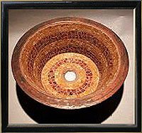 Large Round Venetian Glass Sink Linkasink
