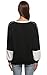 Meaneor Women's Round Neck Contrast Color Tees Basic Long Sleeve Causal T-Shirt