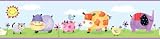 RoomMates RMK1180BCS Polka Dot Piggy Peel & Stick Border