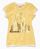 Hannah Montana Girls Studded Foil-Print Layered Tee