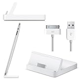 Docking Station Charger & 1M USB Cable For Apple iPad & iPad 2 - White