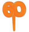 60th Birthday Cupcake Picks - 12 Picks