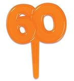 60th Birthday Cupcake Picks - 12 Picks