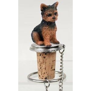 Amazon.com: Yorkshire Terrier Puppy Cut Bottle Stopper: Everything ...