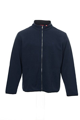 Izod men s road trip full zip polar fleece jacket, midn…