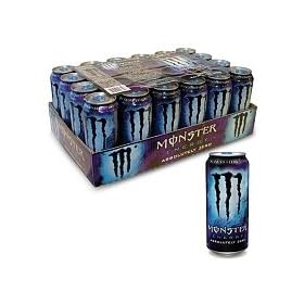 Monster Absolutely Zero Energy Drink - 24/16oz Cans:  Grocery &amp; Gourmet Food