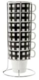 Present Time  Coffee set Picnic tower porcelain black
