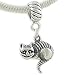 Sterling Silver CHESHIRE CAT Wonderland Bead CHARM fits Pandora Biagi Bracelet GIFT BOXED