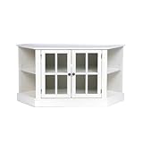 SEI Thomas Corner Media Stand, White