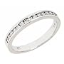 10k White Gold Channel Diamond Wedding Anniversary Band Ring (0.35 Cttw, SI-I Clarity, H-I Color)