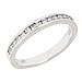 10k White Gold Channel Diamond Wedding Anniversary Band Ring (0.35 Cttw, SI-I Clarity, H-I Color)
