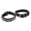 Circle T Spiked Tanned Collars- Double Row Circle T Spiked Tanned Collars- Double Row