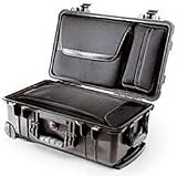 Pelican 1510 LOC Laptop Overnight Watertight Hard Case, with Wheels, - Black