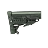 Command Arms Accessories Collapsible Butt Stock w Batt. Comp. & Pic. Rails, OD Green by Command Arms Accessories
