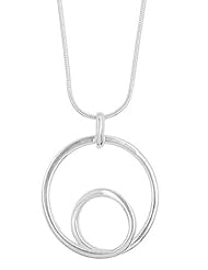 Boma Sterling Silver Circle Necklace, 18 inches