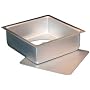 Fat Daddio's Anodized Aluminum Square Cheesecake Pan with Removable Bottom, 8 Inch x 8 Inch x 3 Inch