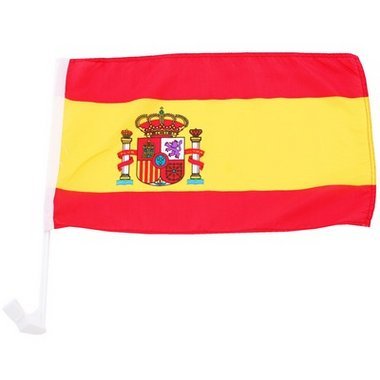 Spanien Autofahne