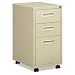 Embark Series Mobile Box/box/File Pedestal File w/M Pull Drawers, 20d, Putty