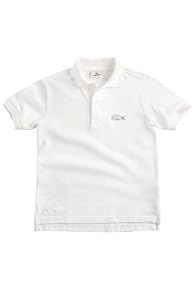 Boy's Short Sleeve Garment Dyed Oversized Croc Pique Polo With Tipping