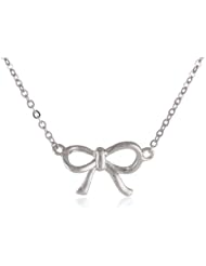 14k Gold Ribbon Necklace, 18"