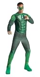 Rubie's Costume Co Men's Green Lantern Adult Deluxe Hal Jordan Costume With Light Up Muscle Chest