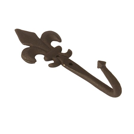 Elegant Fleur de Lis Single Wall Hook Towel Hanger