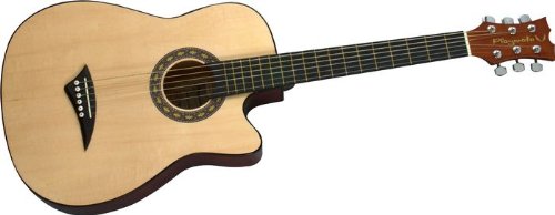 Dean Playmate Small Acoustic Guitar with Gig Bag, 37-inch Cutawawy