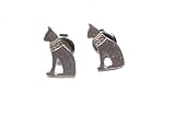 Sterling Silver Cat Earrings