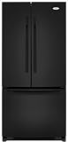 Whirlpool Gold GX2FHDXVB 22 cu. ft. French Door Refrigerator with 4 Adjustable SpillProof Shelves, Humidity-Controlled Crispers and Factory Installed IceMaker: Black