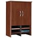 Bush 30 Hutch - massive and classy storage capacity (Hansen Cherry / Graphite Gray) (43.5H x 29.5W x 15.5D)