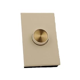 Leviton 61000-W 1000W, 120 Volt AC 60Hz, Single-Pole, Van Gogh Electro-Mechanical Incandescent Rotary Dimmer, Narrow Fin, White