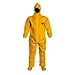 Tychem Br Coveralls With Attached Hood And Socks, 2X