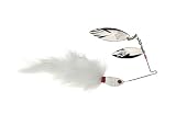 Rabbit Hair Spinnerbaits - White Silver 1/4 oz.