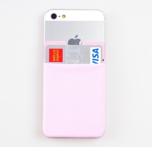 Smart Muiti Pocket Pouch Brand New 3M Removable Tape Adhesive Card Pocket Case for all iPhone 4S,5S, iPod Touch, Galaxy S4,S5,Note2,3 (Pink)